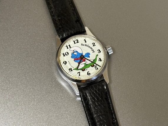 Vintage smurf watch with - Gem