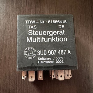 3U0907487A 61666415 486 Skoda Superb Relay Control Module Unit TRW