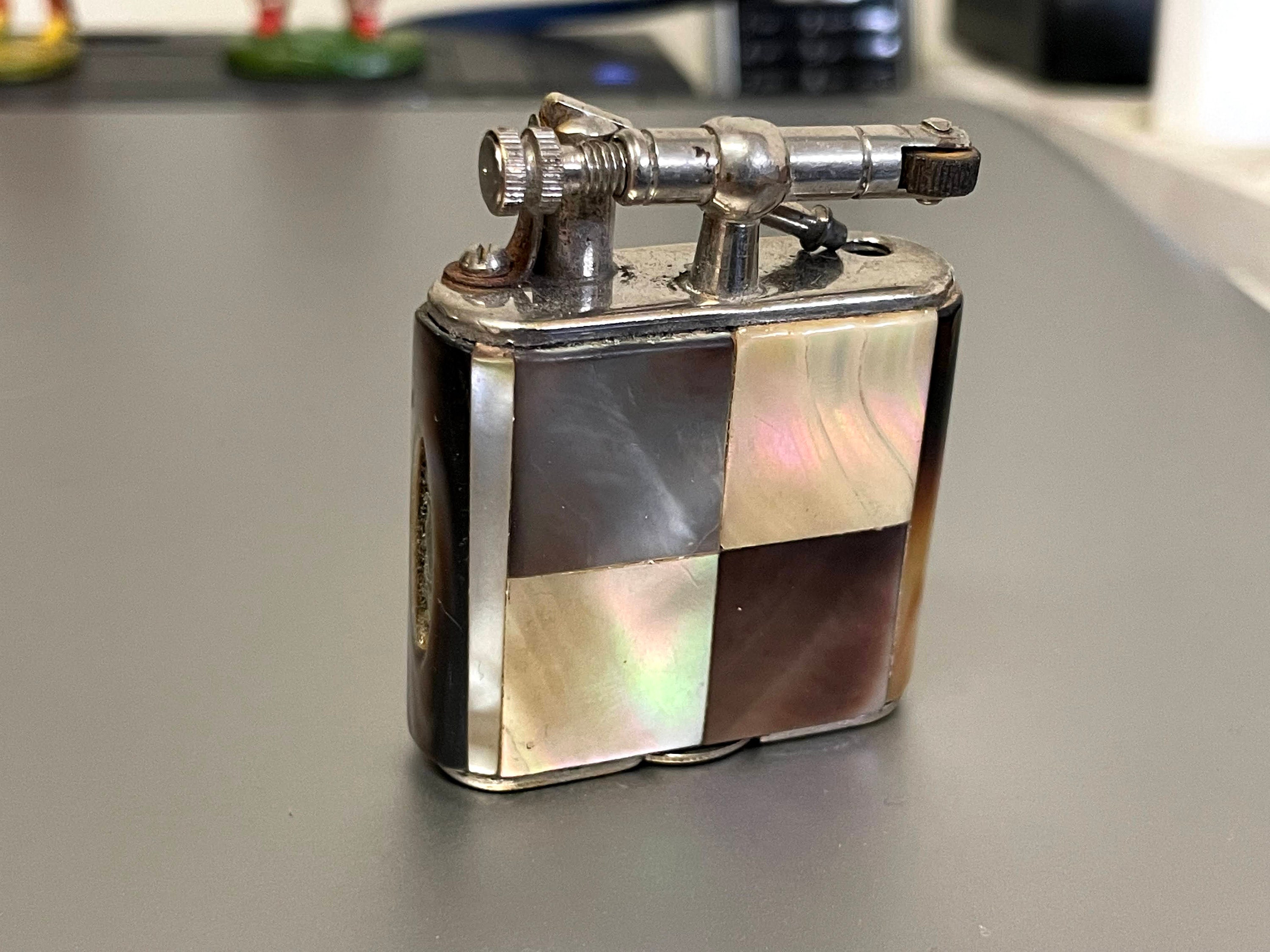 Lift arm lighter cigarette vintage pocket mother of pearl Etsy