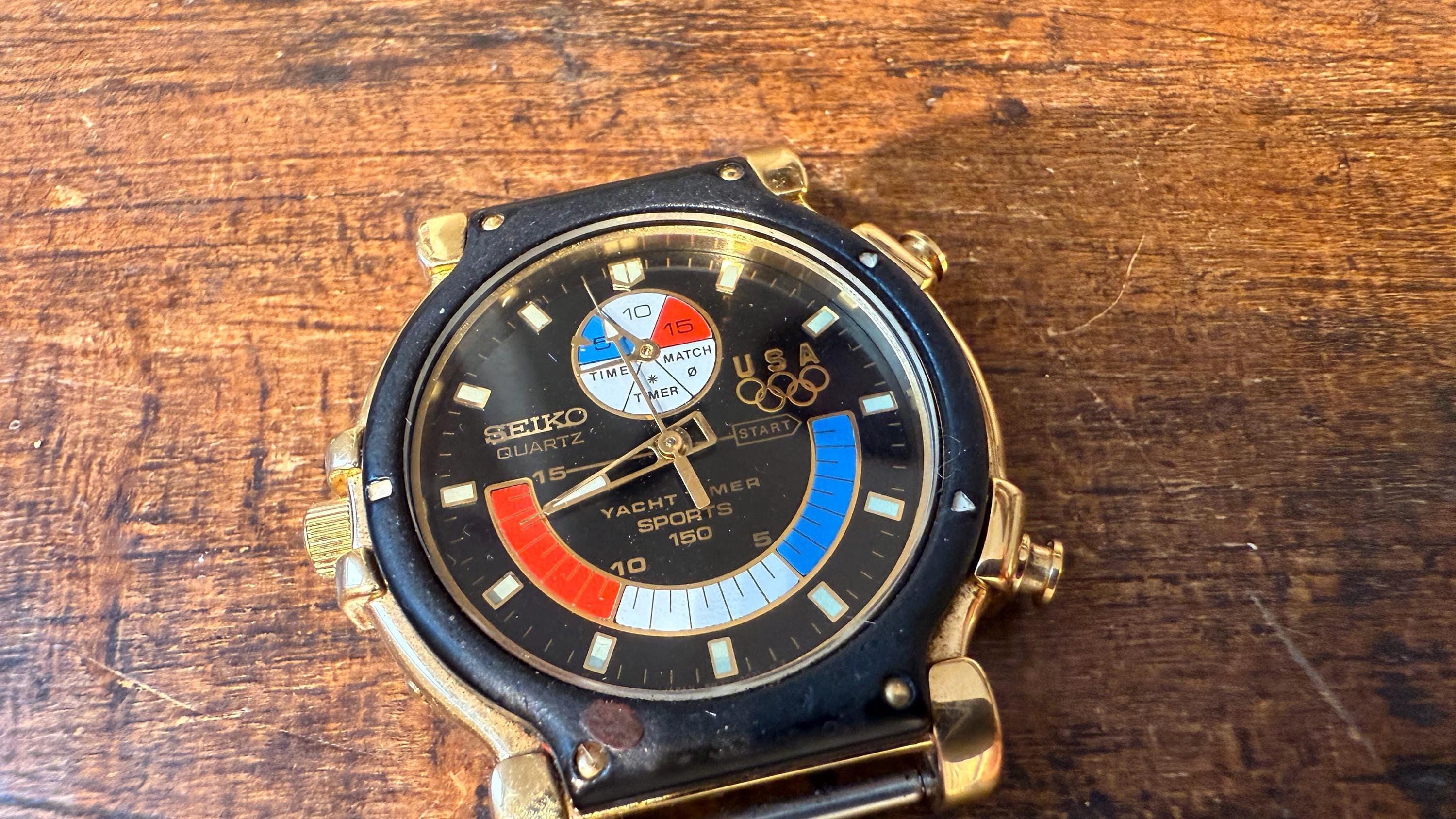 Seiko Yacht Timer Watch, 1991 8M37-6010 Quartz Regatta Sports - Etsy