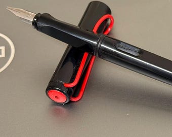 Lamy joy black - calligraphy fountain pen with ergonomic grip & polished steel