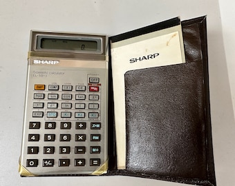 Vintage Sharp ELSI MATE Scientific Calculator, EL-5800, 20 Functions -   Italia