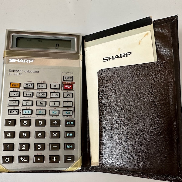 Sharp Pocket calculator scientific EL 5813 vintage superb condition