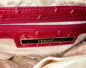 Vintage Gianfranco Ferre Red Handbag with Chain Strap Designer Women's  Purse Stylish Elegant