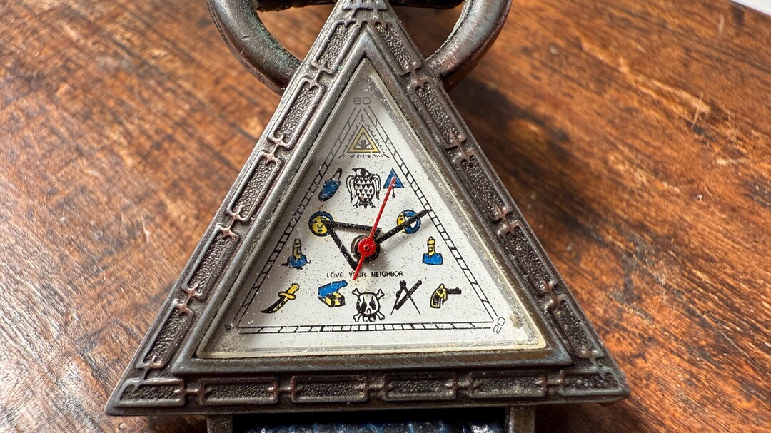 Freemason Triangle Watch Case - Vintage Quartz 34mm Protective Design ...