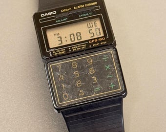 VERY RARE Vintage 1980s Casio W-600 Solar Diver Watch, Made in