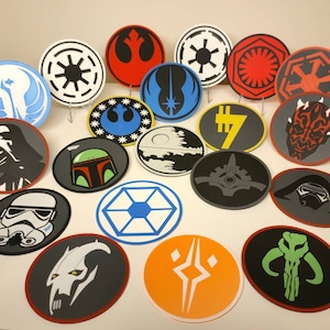 3d Printed Star Wars Gift Coasters, Figure Stands, Home Decor, Personalized 3D Printed Colors