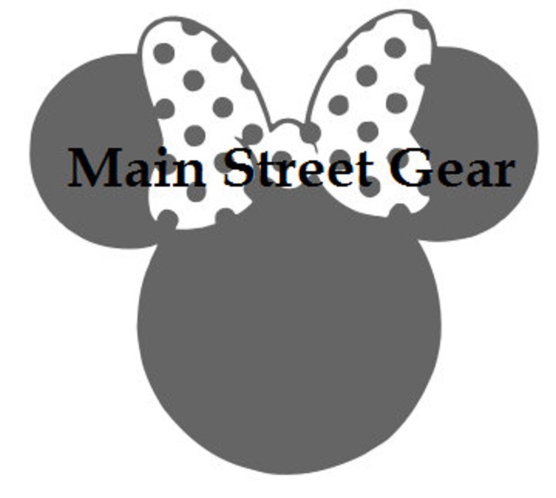 Minnie Mouse Polka Dot Bow SVG | Etsy