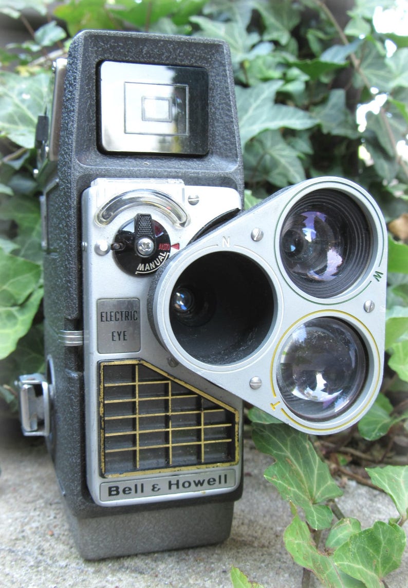 1950s Vintage Bell & Howell Electric Eye 8mm Film Movie Camera Etsy