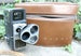 1950s Vintage Bell & Howell Electric Eye 8mm Film Movie Camera | Original Brown Leather Case | Three Lenses | Accessories | Prop | Video 