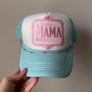 Mama Trucker Hat, trendige Schaumstoffmütze, Damen Trucker Hat, Trucker Hut mit Patch, Girly Cap