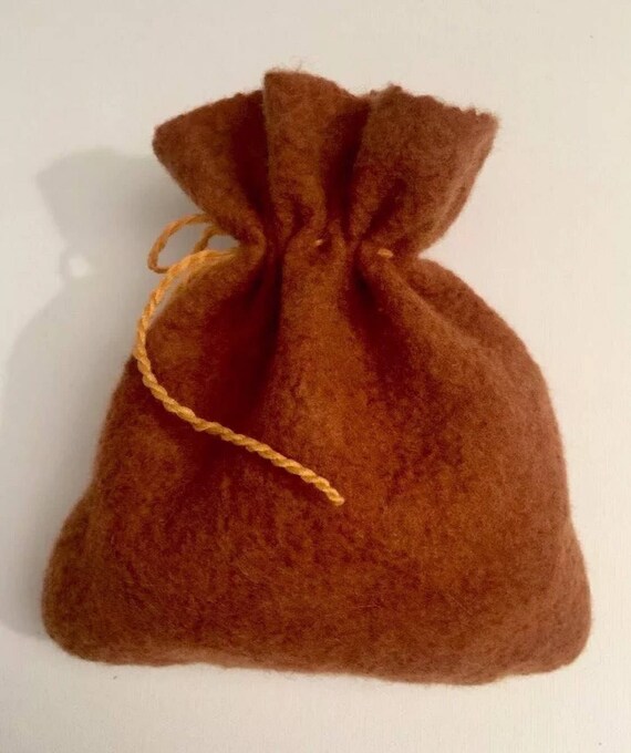 small felt drawstring bags