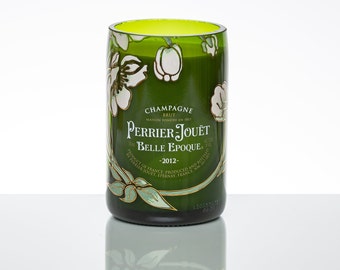 Repurposed Perrier Jouet Brut Candle