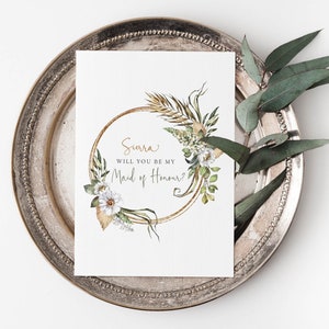 4 disegni di carte, Unisciti alla mia tribù della sposa, Sii la mia damigella d'onore, Sii la mia damigella d'onore, Ragazza dei fiori, Proposta di festa nuziale, Matrimonio tribale, Africano