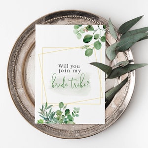 4 Card Designs,Will You Be My Cards, Join My Bride Tribe, Will You Be My Bridesmaid, Will You Be My Maid of Honour, Bridal Party Proposal
