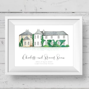 Logie Country House, Logie House, Personalised Wedding Gift, Personalised, Scottish Venue, Anniversary Gift, Wedding