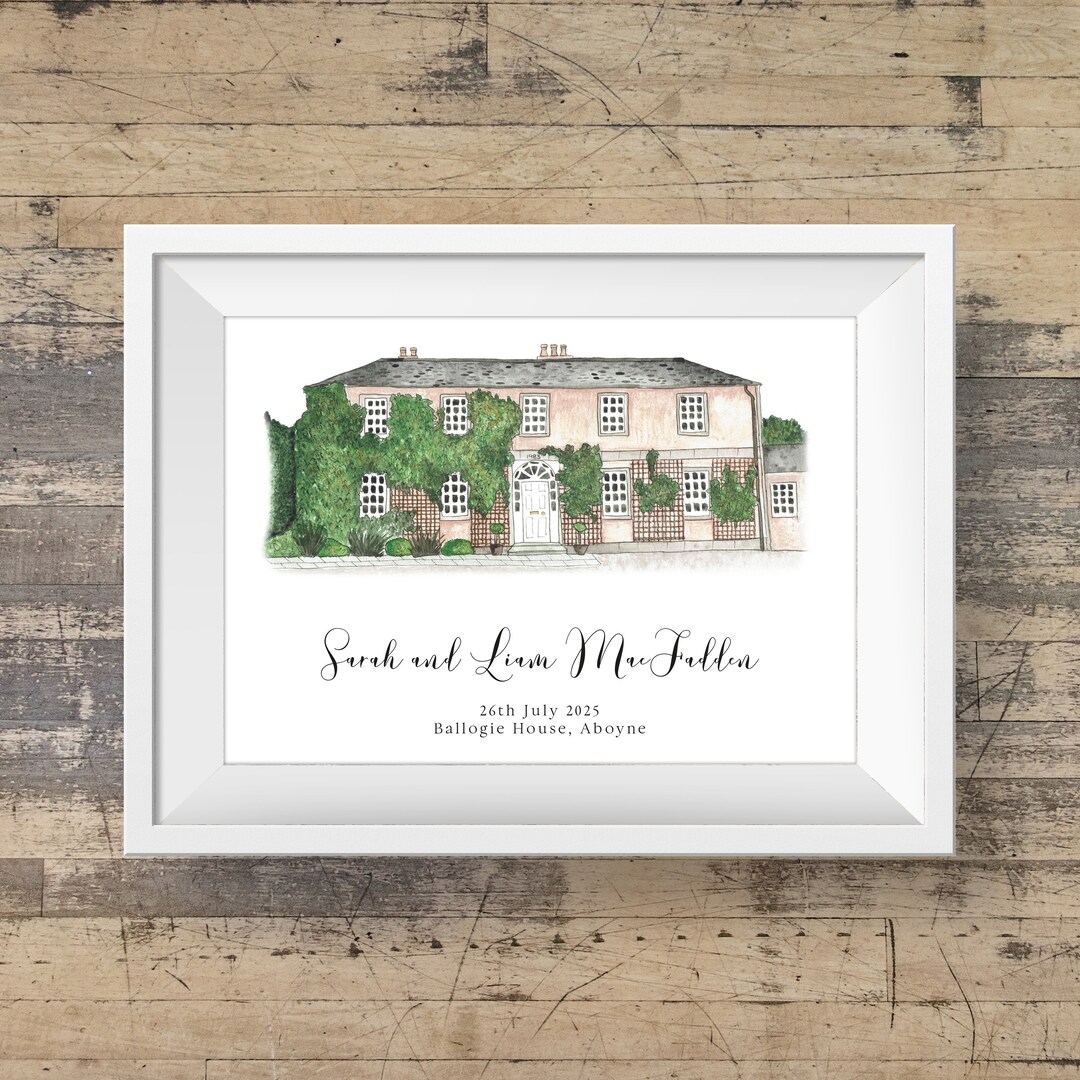 Ballogie House Aboyne Personalised Wedding Gift Etsy UK
