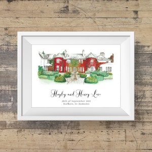 Rufflets, St Andrews, Wedding Gifts, Personalised Wedding Gift, Personalised, Wedding Venue, Scottish Wedding, Castle, Scotland