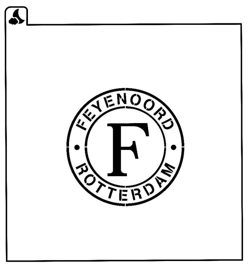 feyenoord logo cookie stencil | etsy