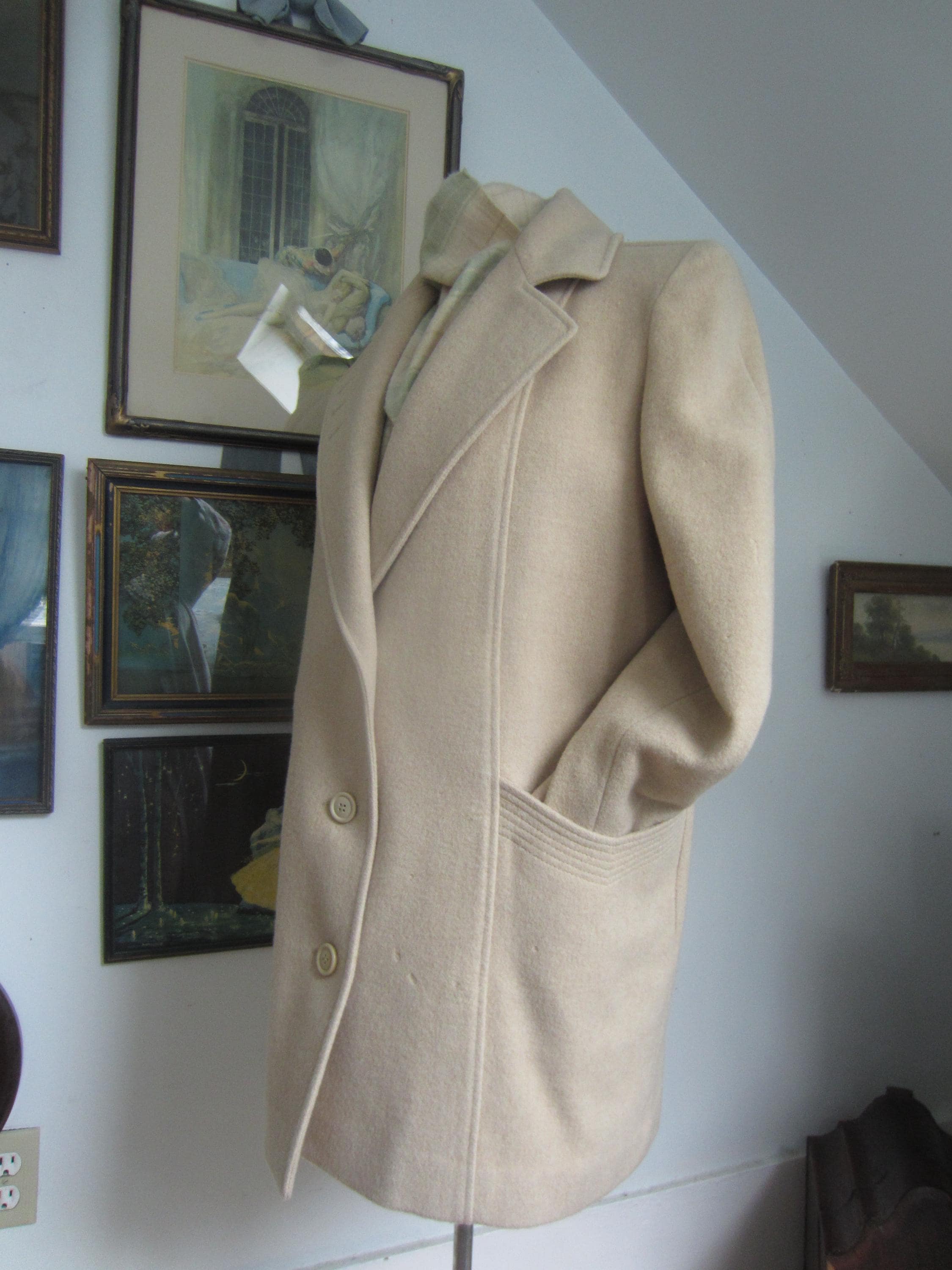 Vintage 100% Wool Coat Women - Etsy