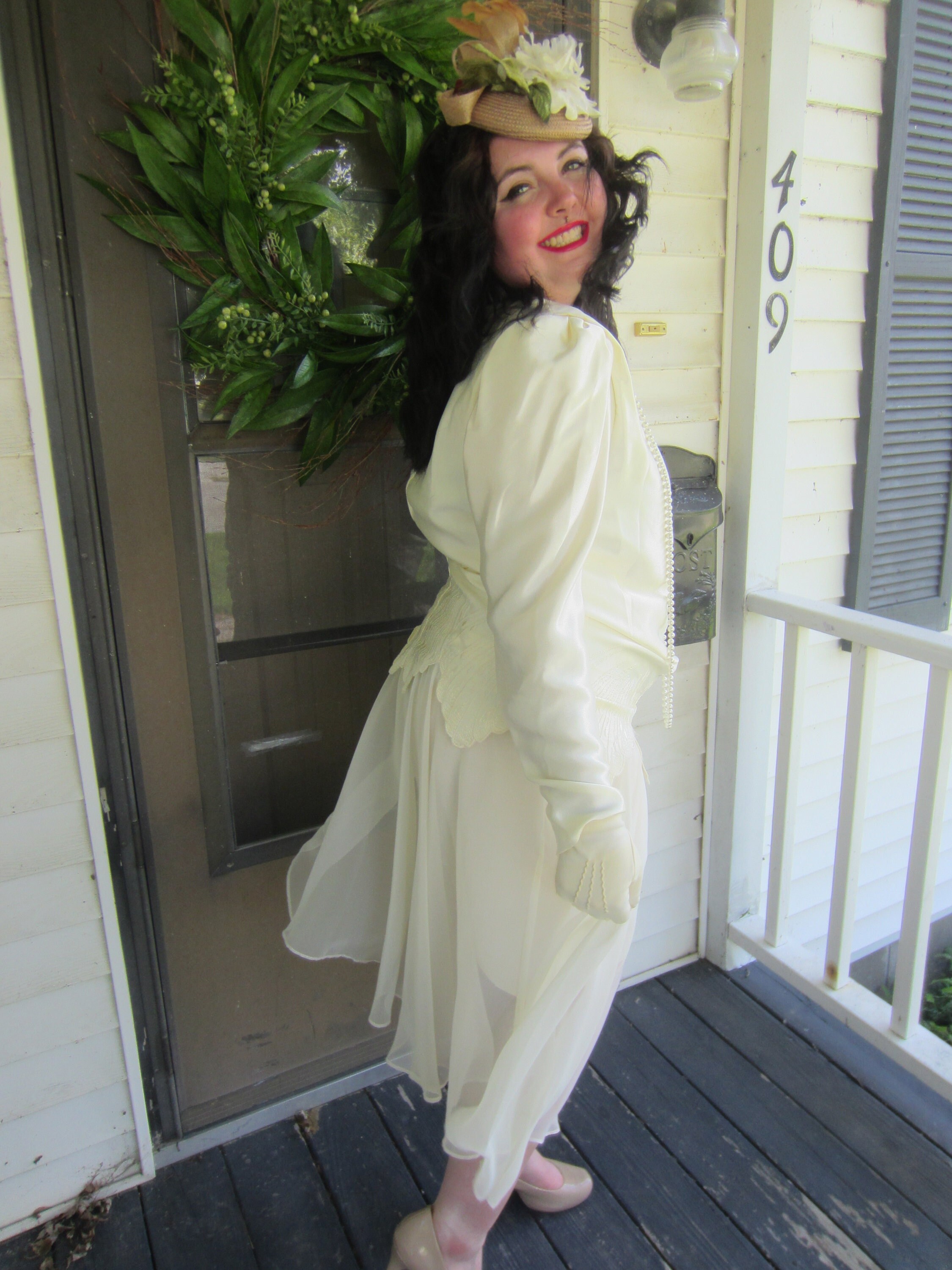 Shoulder pad cheap dress 80s