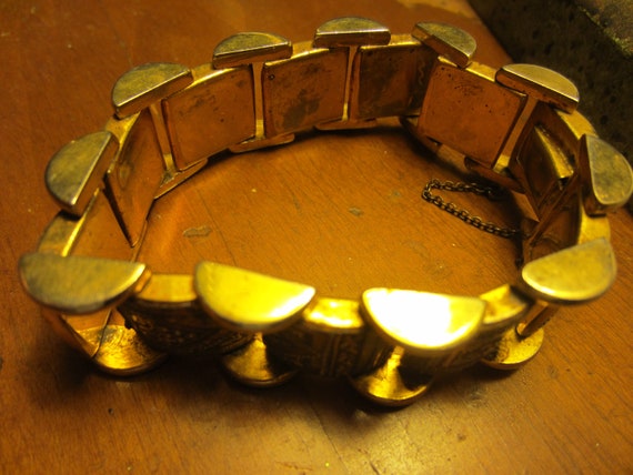 Vintage Damascene Bracelet,  Spanish Bracelet 195… - image 4