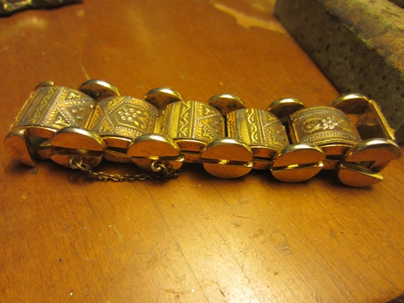 Vintage Damascene Bracelet,  Spanish Bracelet 195… - image 9