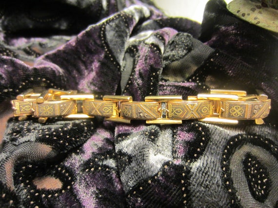 Mid Century Spanish Damascene Bracelet