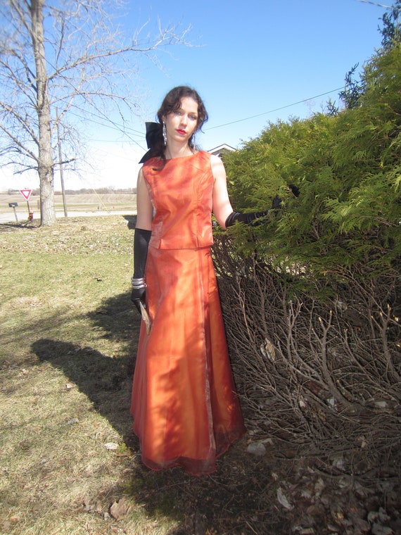 jackie kennedy orange dress Jackie Kennedy Inspired Orange Dress: Shantung Cocktail Dress, Mother of bride gown, Custom Made