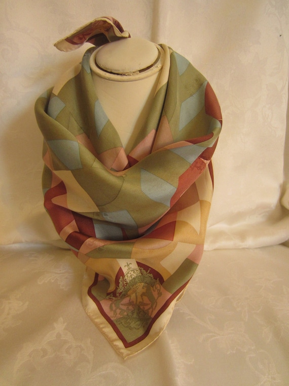 Charles Jourdan Scarf Designer 100% Silk Square Neck Scarf or - Etsy  Australia