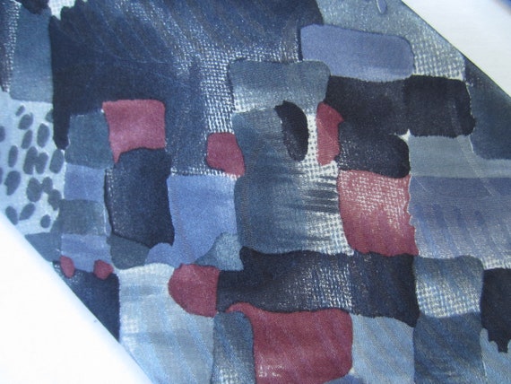 Vintage Silk Ties, 80's, 90's /Hand Silk Screened… - image 5