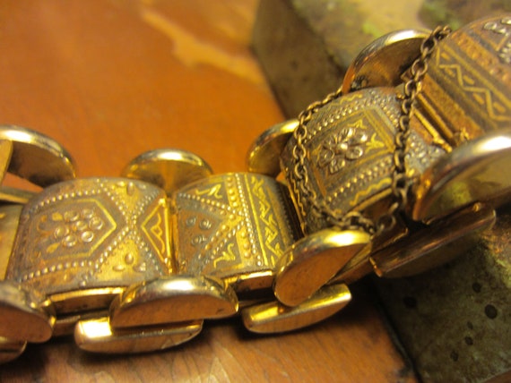 Vintage Damascene Bracelet,  Spanish Bracelet 195… - image 8