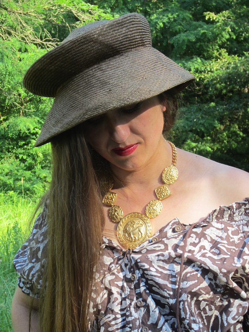 Artist Deigned And Signed Finest Weave Straw Hat