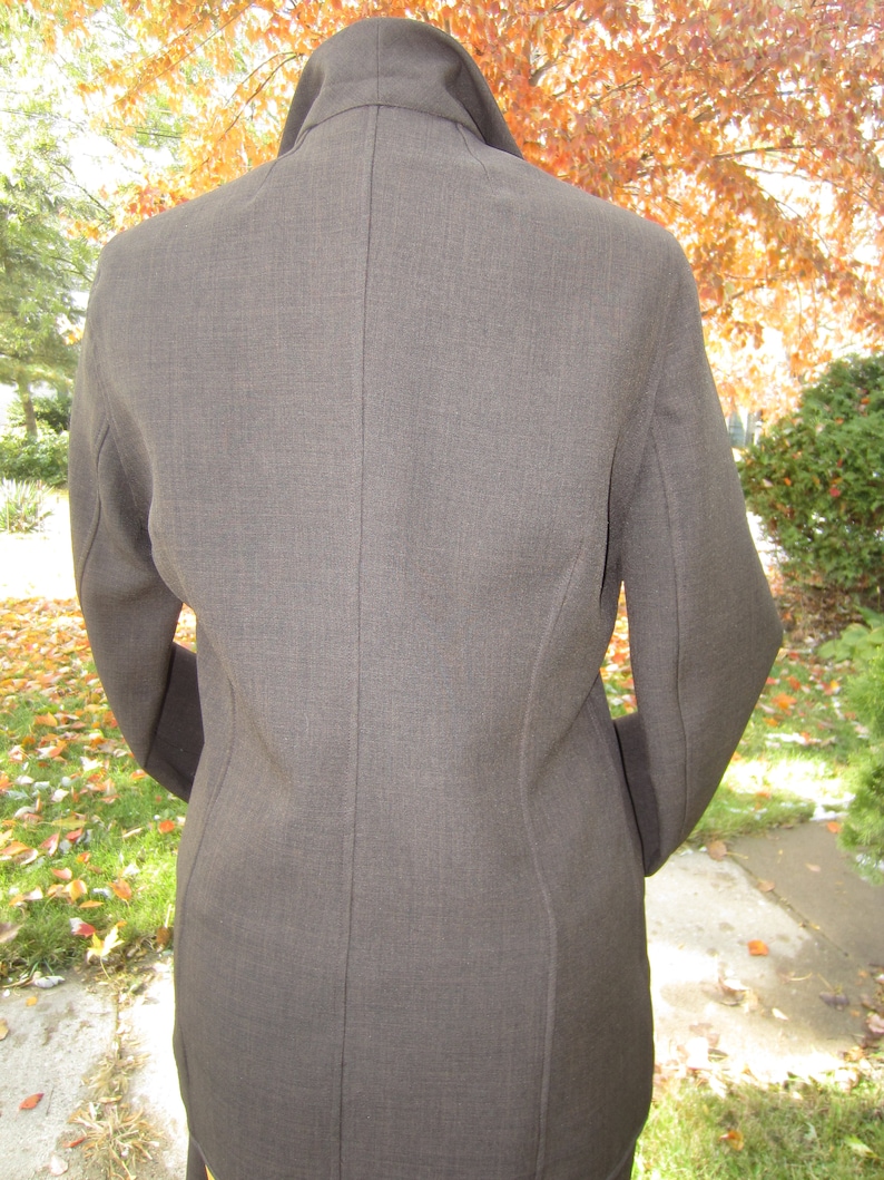 Vintage Designer HALSTON Late 70/'s Early 80/'s Chocolate Brown Three Piece PantsuitMint Condition PolyWool BlendSize 1012