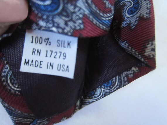 Vintage Silk Ties, 80's, 90's /Hand Silk Screened… - image 9