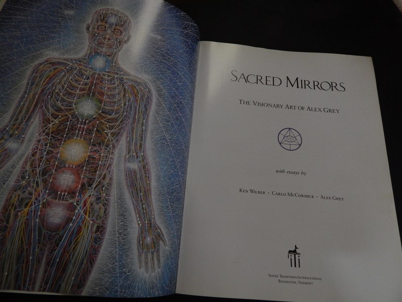 Alex Grey's Art Book Sacred Mirrors Skeletal Vascular Systems Symbolizing Sacred Esoteric Forces of the Body image 2