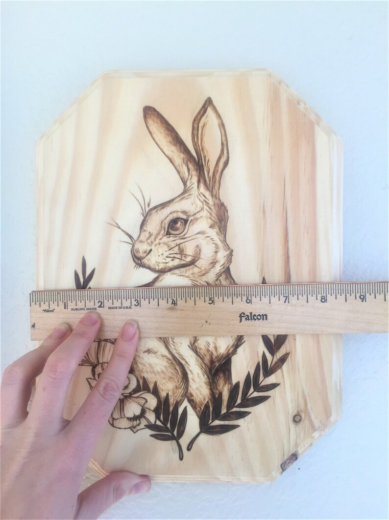 9x12 Rabbit Wood Burning Etsy