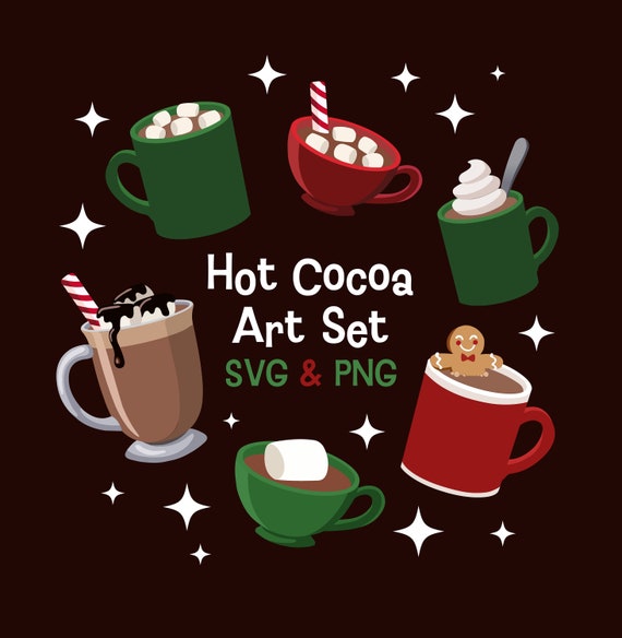 SALE - 12 Adorable Hot Chocolate / Latte Coffee Warm Drink Mini