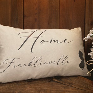 Personalized Pillow, Home Pillow, Custom City Pillow, House Warming Gift, Wedding Gift, Housewarming Gift, New Home Gift, State Pillow Gift