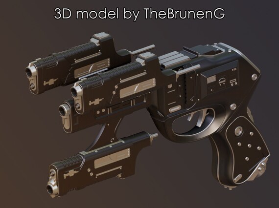 Gantz 0 Y Gun 3d Model Etsy Gantz 0 Y Gun 3d Model Etsy