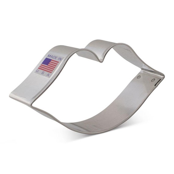 Ann Clark 3 x 4 5//8 /" Double Heart Cookie Cutter Tin Plated Steel USA