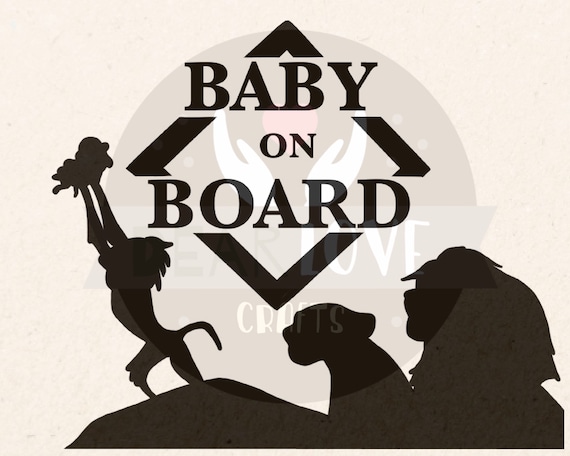 Lion King Inspired Baby On Board Baby Car Sign Disney Lion Etsy Lion King Inspired Baby On Board Baby Car Sign Disney Lion Etsy