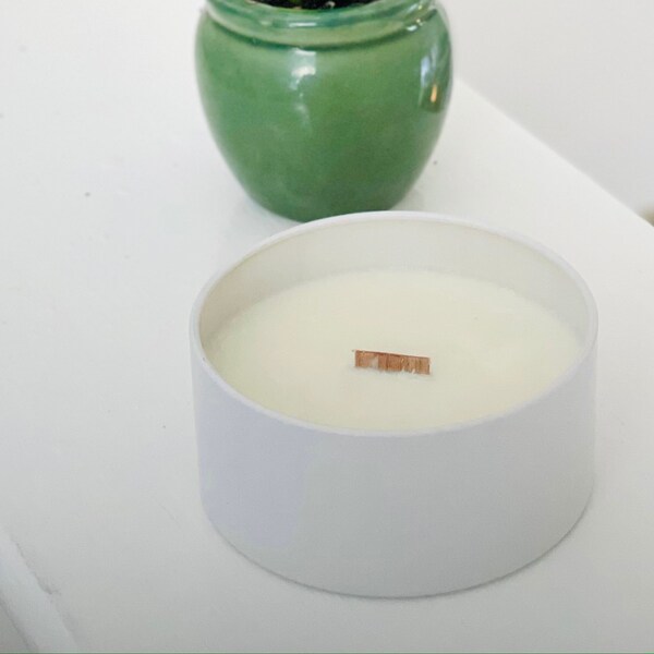 BAMBOO Scented Soy Candle | Spring Handpoured Woodwick Small Scented Soy Candle