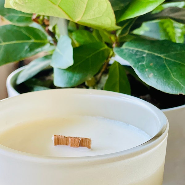 RAIN Scented Soy Candle | Spring Handpoured Woodwick Scented Soy Candle