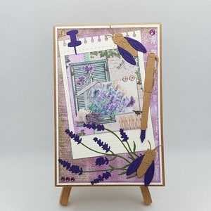 Carnet de notes fait main pour femme, bloc notes pour femme, carte de notes pour femme, bloc notes thème Provence, bloc notes Provence.
