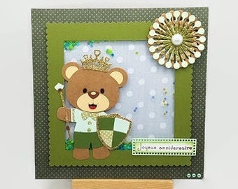Geburtstagskarte für kleine Jungen, Geburtstagskarte für Prinzen, Geburtstagskarte für Ritter, handgemachte Geburtstagskarte für Jungen, Karte für Jungen.