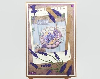 Handmade Provence theme notepad, Provence theme notebook, note card for women, notepad for women, Provence notepad.