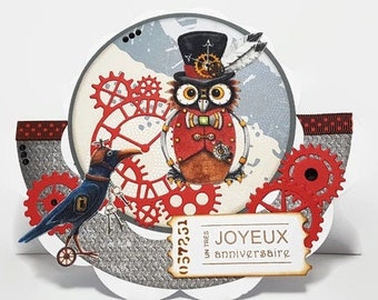 Carte D Anniversaire De Hibou Etsy Carte D Anniversaire De Hibou Etsy