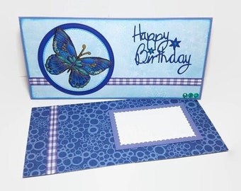 Borsa regalo da donna, borsa regalo di compleanno, biglietto tascabile di compleanno, carta regalo donna, carta assegni di compleanno.