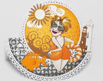 Pin Up Card Etsy France